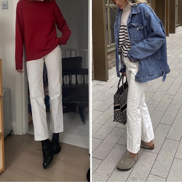 Zara Ecru Stove Pipe Jeans - Picture 6 of 6